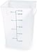 CFS 1073602 StorPlus Square Food Storage Box, Container Only, 22 Quart, White (Pack of 6)