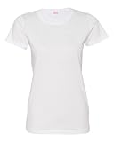 LAT Apparel Ladies 100% Cotton Fine Jersey Tee Short Sleeve T-Shirt