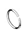 Forbidden Body Jewelry 20g 6mm (1/4 Inch) Surgical Steel Seamless Nose Ring & Cartilage Hoop with Comfort Round Ends
