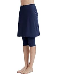Falda de natación con leggings para dama, protección UV, falda de natación, pantalones