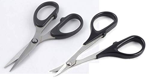 Fastrax Pack of Straight Scissors and Fastrax Curved Scissors for Trimming Lexan Bodyshell