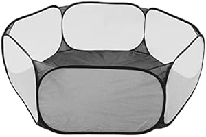Small Animals Tent, Foldable Pet Playpen, Portable Exercise Yard Fence for Cats, Rabbits, Guinea Pigs, Hamsters, Chinchillas,