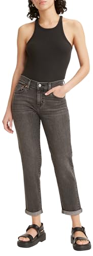 Levis Womens Mid Rise Boyfriend Jeans, Night is Young, 30W / 30L