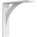 Ekena Millwork BKTM02X08X08LEPWH 2 inch W x 8 inch D x 8 inch H Legacy Steel Bracket, White Primer