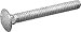 Hillman 3/8X5 Carriage Bolt, Galvanized