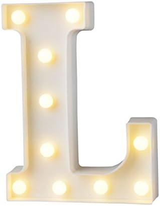 4 pcs DIY Decorative Light Up Wooden Alphabet Letter, LED Letter Lights Sign Party Wedding Holiday Marquee Decor Battery Operated for Courtship (lights)