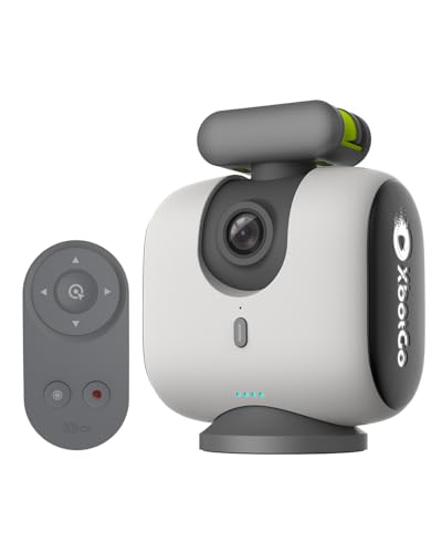 Photo 1 of XbotGo Chameleon AI Auto Sports Action Camera - 4K 60FPS Soccer Camera and Basketball Tracking Camera for Team Sports, Live Streaming, No Subscription, Works with iOS & Android (Pearl Grey)