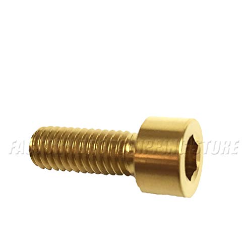Ochoos Ti M6 X 10 16 18 20 25 30 35 40 45 50 65 mm Stigma Bolts Titanium Screw for Road Bike/MTB Bicycle Seatpost Brake Headset - (Color: Rainbow, Thread Diameter: M6, Length: 65mm) - Thumbnail 7