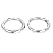 uxcell 60mm x 8mm 304 Stainless Steel Webbing Strapping Welded O Rings 2 Pcs