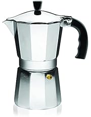 IMUSA USA B120-42V Aluminum Espresso Stovetop Coffeemaker 3-Cup, Silver
