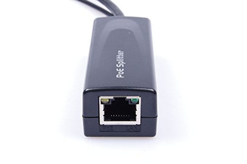 12V 1A PoE Splitter Power Over Ethernet 12Watt Input 48V (44V-57V) to 12V IEEE802.3af 10/100Mbps DC Jack 5.5x2.1mm for Surveillance Camera, Ethernet Switch, Wi-Fi AP/Range Extender/Bridges