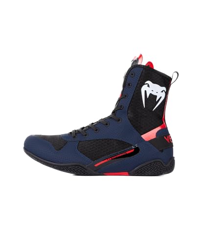 Venum Elite Boxing Shoes – Navy/Black/Red