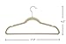Finnhomy Heavy Duty 50 Pack Clothes Hangers with 10 Sturdy Multiple Use Finger Clips, Durable Slim-Line Velvet Hangers, Beige