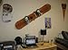 HangTime Snowboard Wall Mount - White