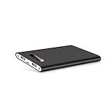 Polanfo M50000 Portable Power Bank 12000mAh External Battery Charger, Ultra Slim Design with 2 USB Ports for iPhone7 Plus 6s 6 Plus, iPad, Samsung Galaxy and More -Black