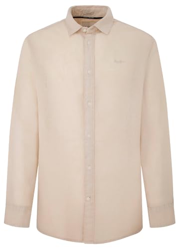 Pepe Jeans Herren Paytton Hemd, Beige (Base Beige), XXL