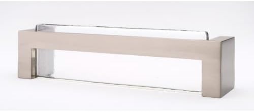 Sietto P-1800-SN Skyline Clear Glass Cabinet Hardware Pull