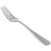 AmazonBasics roestvrijstalen dinervorken met ronde rand, 12 stuks per verpakking
