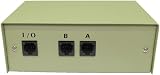 World of Data 2 Way RJ45 Network Switch LAN Ethernet Manual Metal Case Gold view 2