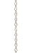 Monarch Rain Chains Pure Copper Teardrop Rain Chain, 8.5 ft Decorative Rain Catcher Chain for Gutters, Rain Chains for Outside, Rain Gutter Replacement Downspout