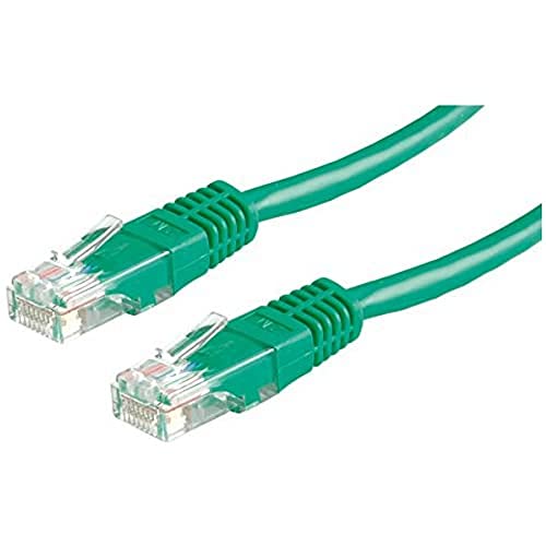ROLINE Cordon LAN Cat 5e | Câble réseau UTP Ethernet avec connecteur RJ45 | vert 3 m
