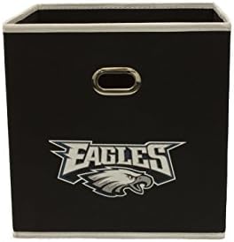 NFL Philadelphia Eagles Fabric Storage Bin, 11-inch, Teal