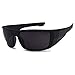 Men Limited Edition Super Dark Shades Wrap Around Motorcycle Biker Sunglasses (Matte Black, Black)