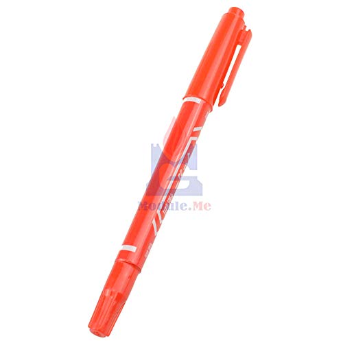 10PCS Red CCL Anti-Etching PCB Circuit Board Ink Marker Double Pen for DIY PCB Repair CCL Printed Circuit Diagram for Arduino