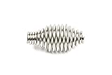 Spring Stove Handle, Chrome Finish, Tapered At One End. Max Diameter: 1-1/4