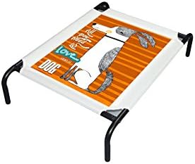 Designer Elevated Dog bed with breathable mesh fabric and heavy duty steel frame. (MEDIUM)