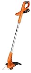 WORX WG154 20-volt Li-Ion Cordless Grass Trimmer/Edger Fixed Shaft, 10-Inch, Battery and Charger Included
