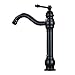 Rozin® Deck Mount Bathroom Vessel Sink Faucet Single Lever Control Tall Spout Mixer Taps Oil Rubbed Bronze Finish