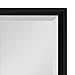 Kate and Laurel Calter Modern Decorative Framed Beveled Wall Mirror, 25.5x37.5 Black
