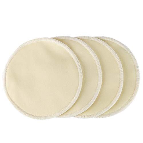 16(Pack) Reusable Bamboo Breast Pad Nursing Pads for Mum Washable Waterproof Pregnant 4.7 inch,Bamboo Fabric Material Inner/Reusable Nursing Pads