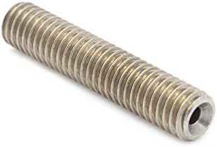 SENDAXN 5Pcs Barrel Stainless Steel 30mmM6 Nozzle Throat with PTFE Tube for MK8 Tube Makerbot 3D Printer Extruder Hot End