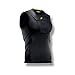 Storelli BodyShield Sleeveless Undershirt | Protective Soccer Base Layer | Lightweight Compression Top | Padded Chest and Rib Protection | Black | Large