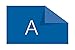 DYMO Industrial Labels for DYMO Industrial Rhino Label Makers, White on Blue, 1/2