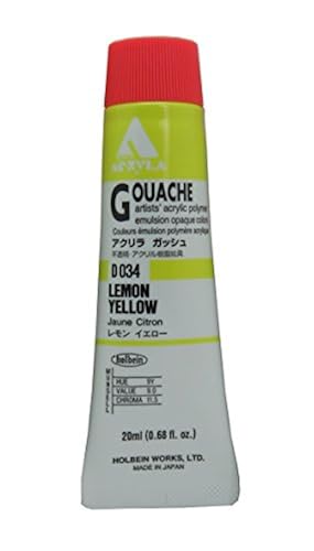 ホルベイン アクリラガッシュ レモンイエロー D034 20ml(6号