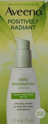 Aveeno Positively Radiant Daily Moisturizer SPF 30 Total Soy Complex Oil-Free view 2