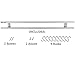 Magnetic Knife Holder for Wall - Stainless Steel Knife Magnetic Strip 24 Inch - Wall Knife Magnet Bar Rack With Hooks