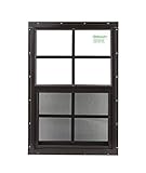 14 x 21 Playhouse Window Brown Flush, Chicken Coop Window, Shed Window