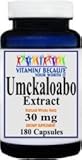 Umckaloabo Extract 30mg 180 Capsules - Cold/Respiratory/Immune System (2 Bottles)