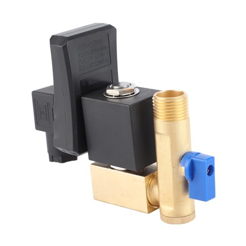 Automatic Electronic Brass Exhaust Valve, Automatic Drain Valve G1/2 DN15 Electronic Automatic Drain Valve for Condensed Air Compressor (AC230V) (230V)