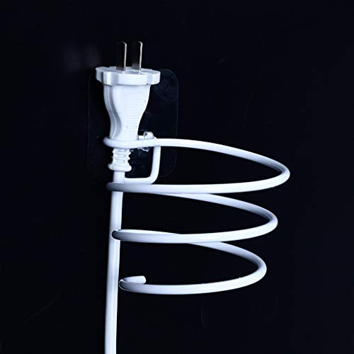LiPing Hair Dryer Holder Rack Barber Salon Styling Storage Straighteners Organizer GIF (White) - Thumbnail 2