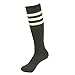 Fasoar Unisex Knee High Long Stripe Football Sports Tube Socks(3-12 Packs)