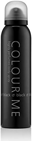Colour Me Black Fragrance For Men, 150 ml Body Spray price in