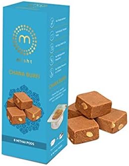 Misht (Haryana) Natural Chana Burfi, Authentic Indian Sweets Mithai in Pods - 210 Grams
