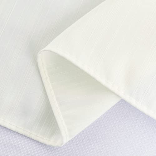 Biscaynebay Wrap Around Bed Skirts for King & Cal King Beds 15 Inches Drop, Ivory Elastic Dust