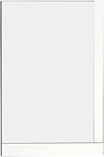 American Imaginations Rectangle Shape Modern Wood Mirror, Comes with a Lacquer-Paint Finish in White Color