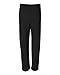 Jerzees Adult Open Bottom Fleece Pant - BLACK - small